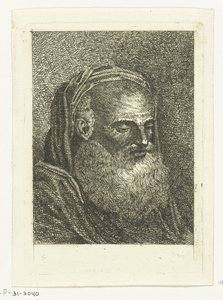 Bust of an Old Man with White Beard by Anthonie van den Bos