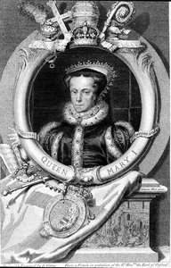 Mary I, Queen of England, Engraved by George Vertue