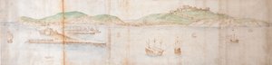 Dover from the Sea by Anthonis van den Wyngaerde