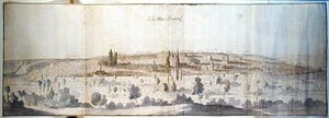 Panoramic View of Brussels by Anthonis van den Wyngaerde