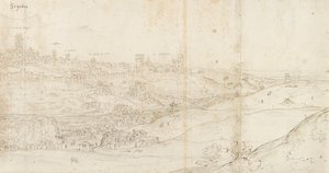 Panoramic View of Segovia from the East by Anthonis van den Wyngaerde