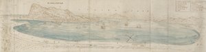 Panoramic View over the Bay of Gibraltar by Anthonis van den Wyngaerde