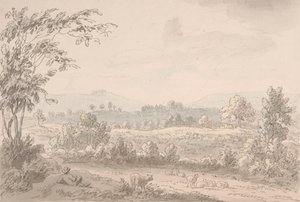 Landscape with Shepherd and Sheep by Anthony Devis