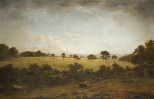 Tabley: The Park with a Distant View of the House by Anthony Devis
