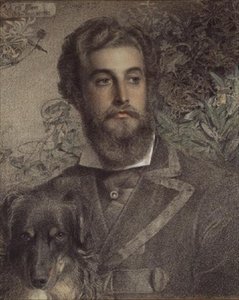 Portrait of Cyril Flower by Anthony Frederick Augustus Sandys