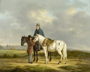 Two Riders in a Landscape