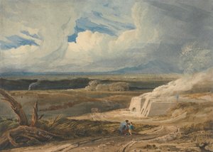 Landscape with Limekiln by Anthony Vandyke Copley Fielding