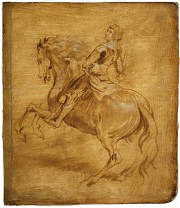 A Man Riding a Horse, ca. 1630