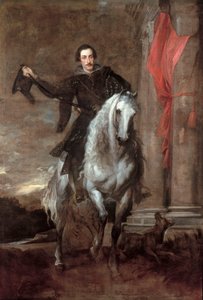 Anton Giulio Brignole-Sale on horseback by Anthony van Dyck