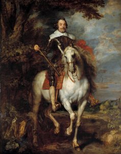 Equestrian portrait of Don Francisco de Moncada (1586-1635), Count Dossuna, Ambassador of King Philip IV of Spain in Brussels. Painting by Anton van Dyck (17th century)