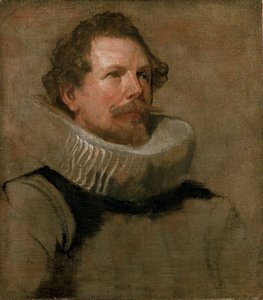 Head of a Bearded Man Wearing a Wheel Ruff by Anthony van Dyck