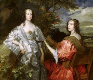 Katherine, Countess of Chesterfield, and Lucy, Countess of Huntingdon, c.1636-40