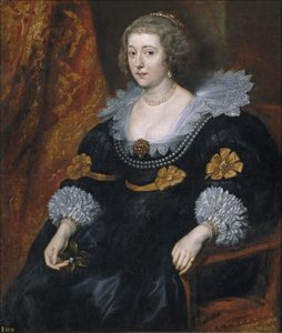 Portrait of Amalia van Solms-Braunfels, Princess of Orange by Anthony van Dyck