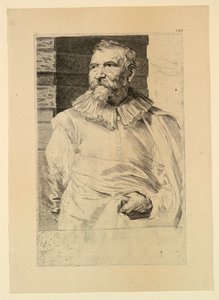 Portrait of Adam van Noort, from the Icones Principum Virorum