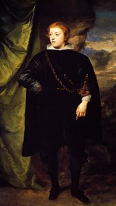 Portrait of Prince Charles Louis of Palatinate, painting by Anthony van Dyck