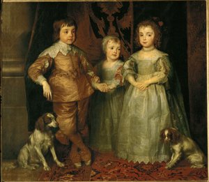 Portraits of the Three Eldest Children of Charles I, King of England: Charles, James and Mary