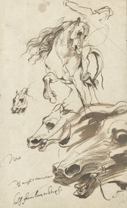 Study of Rider and Head of a Horse by Anthony van Dyck