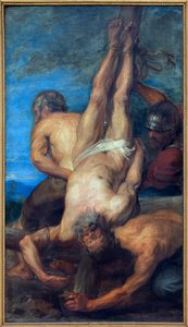 The Martyrdom of St. Peter. Painting Attributed to Antoon Van Dyck (1599-1641)
