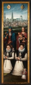 Portrait of Juan Pardo II and his wives Anna Ingenieulandt and Maria Anchemant (detail)