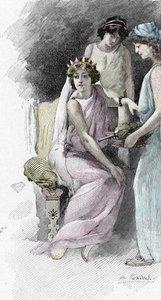 Odyssey by Homer: Helen and her servants Illustration by Antoine Calbet