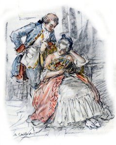 Werther Courting Mademoiselle de B to Forget Charlotte by Antoine Calbet