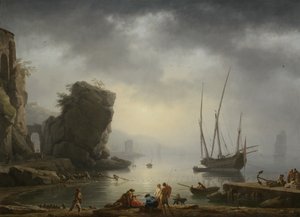 Mediterranean Coastal Scene