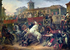 Scene of an Unmounted Horse Race in Rome