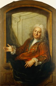 Portrait of Monsieur Dupille, Mid-Body, in a Robe Sitting on the Edge of a Window