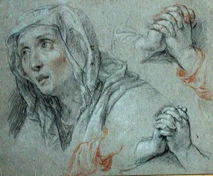 Studies for the Figure of the Virgin by Antoine Coypel