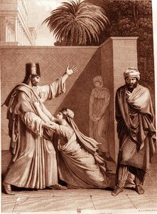 Esther Imploring Assuerus in the Presence of Aman, illustration from 