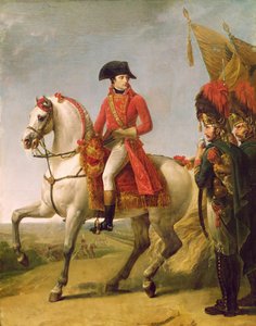 Napoleon Bonaparte (1769-1821) First Consul, Reviewing His Troops After the Battle of Marengo, 1802-03
