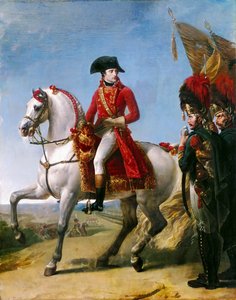 Napoleon Bonaparte, First Consul, Reviewing his Troops after the Battle of Marengo