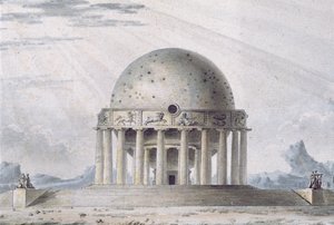 Design for a House for a Cosmopolite, 1783 (detail)