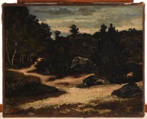 Sandy Path in Fontainebleau Forest by Antoine Louis Barye