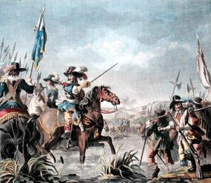 Victory of Staffarda (1690), engraved by Jean Baptiste Morret