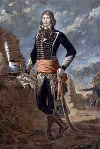 Portrait of General Marceau (1769-1796) (Francois Severin Marceau Desgraviers) (engraving) by Antoine Louis Francois (after) Sergent Marceau