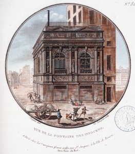 View of the Fountain of the Innocent by Antoine Louis Francois Sergent Marceau