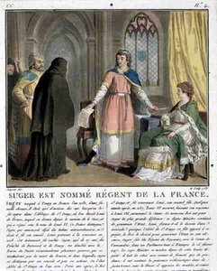 Abbot Suger (1082-1152) is Named as Regent of France by Antoine Louis Francois Sergent Marceau