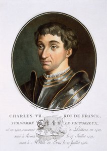 Charles VII (engraving by Pierre Blin, 1786-92) by Antoine Louis Francois Sergent Marceau