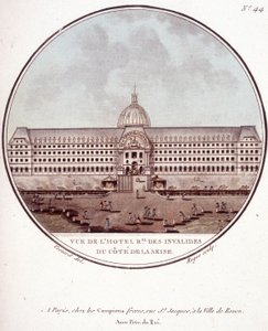 View of the Hotel Regionnal des Invalides on the Seine Side, Paris