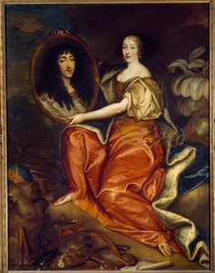 Portrait of Henriette Anne of England, Duchess of Orleans Holding the Portrait of Philippe Duc of Orleans