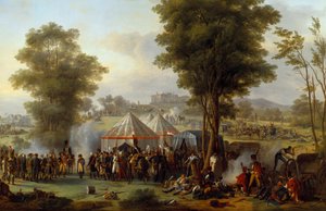 Bivouac of Emperor Napoleon I near the Castle of Ebersberg in Austria