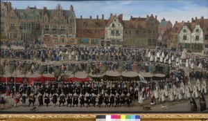 Procession of the Sablon Girls in Brussels by Antoine or Anthonis Sallaert
