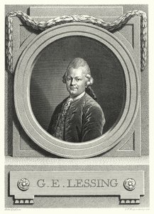 Gotthold Ephraim Lessing, German Enlightenment philosopher, writer and dramatist by Anton (after) Graff