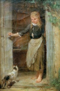Girl with Cat
