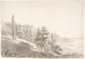 Landscape with Town by the Elbe