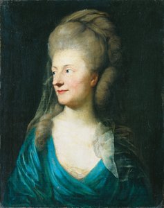 Portrait of Johanna Henriette Louise Countess of Bestucheff-Rumin, née von Carlowitz (1717-1787) by Anton Graff