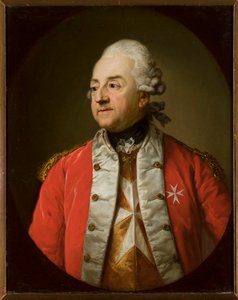 Portrait of Johann N. Schaffgotsch in Military Uniform by Anton Graff