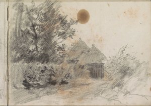 Path Along a Hedge to a Country House by Anton Mauve