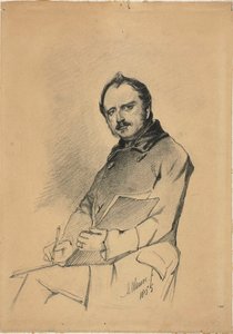 Portrait of a Man Writing by Anton Mauve